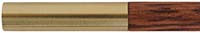 Ramrod for Davide Pedersoli's Pennsylvania longrifle in  .45, .50, or larger caliber,
 9mm (.35") stained hickory, 42-1/8" long. 
Brass tip threaded 10-32 at front and rear.
Made in the U.S.A.